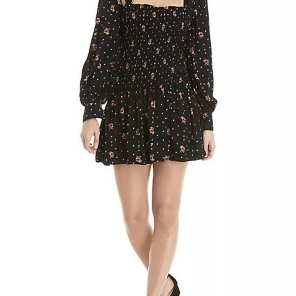 Free People Two Faces Long Sleeve Minidress Size Small NWT - Picture 4 of 9